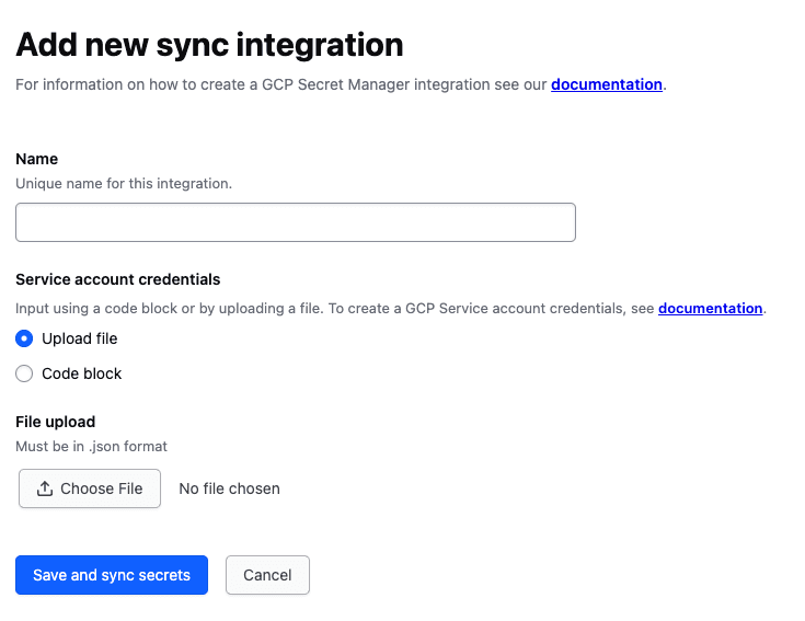 Add sync destination UI