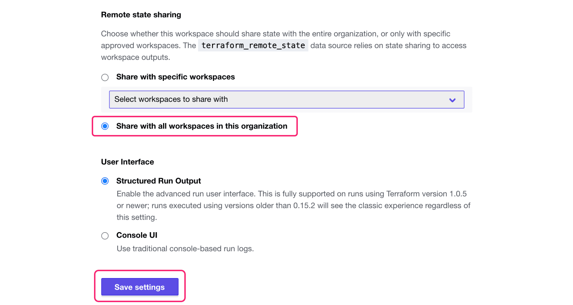 Enable remote state sharing on `hcup-be-shared` workspace